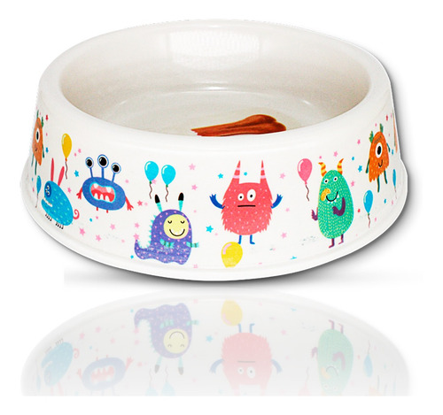 Comedouro Bebedouro Monstros Coloridos Tigela Pote Cachorro