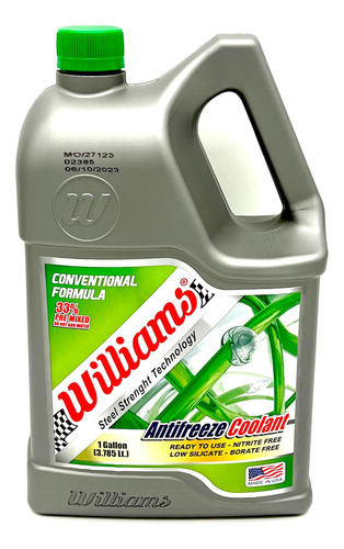 Anticongelante Refrigerante Williams 33% Verde 1 Galón