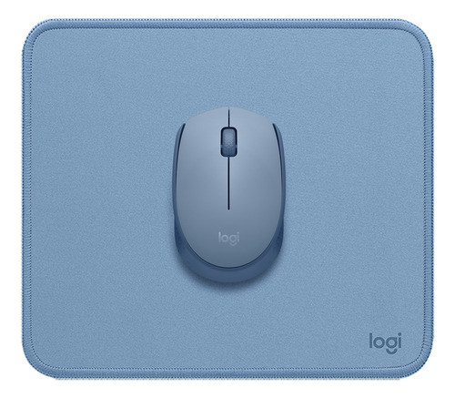Kit Logitech Mouse Wireless M170 + Mouse Pad Studio Celeste