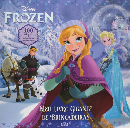 Frozen: meu livro gigante de brincadeiras, de Disney. Vergara & Riba Editoras, capa mole em português, 2015