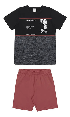 Conjunto Equipo Niño Remera Y Short Verano Playa Mvdsport