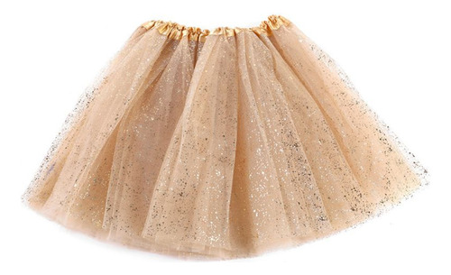 (gd-m) Falda Tutú Para Danza De Ballet Para Niñas, 3 Capas,