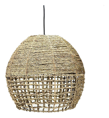 Pantalla Luminaria Lámpara De Techo 100% Fibras Naturales