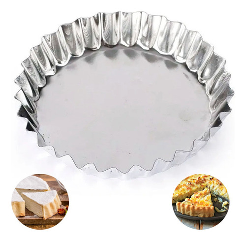 Molde Tarta Pastafrola Hojalata Desmontable 30 Cm Tf Gris