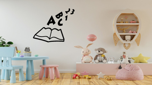 Vinil Decorativo Libro Para Pared Cuarto Niño Infantil