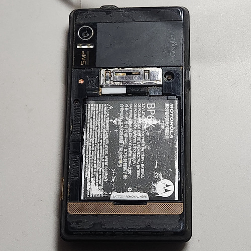 Motorola Droid A855 Cdma Para Revisar O Piezas, Pila Original,!! Leer Descripcion!!, Celular Retro Clasico Coleccion Vintage Qwerty Sony Ericsson Negro (Usado)