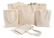 Comprar 10 Sacolas Ecológica 30x40 Ecobag 100% Algodão Cru Natural.