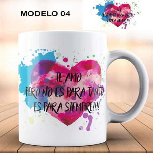 Imagen 9 de 10 de Caja Con 36 Tazas De San Valentín Sublimadas 12 Diseños Dif.