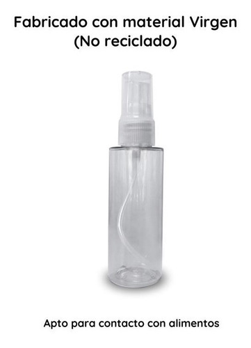 Imagen 7 de 10 de Botellas Plasticas Pet 60 Cc X 50un Con Spray Rociador