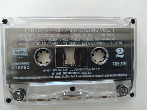 Cassette De Pandora Con Amor Eterno 2(991
