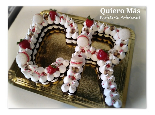 Imagen 3 de 9 de Torta Número O Number Cake Para Grupo Familiar - Envios