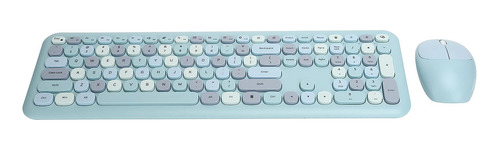 Dilwe Combo Teclado Inalambrico 2,4 G 110 3 Juego Mouse Usb