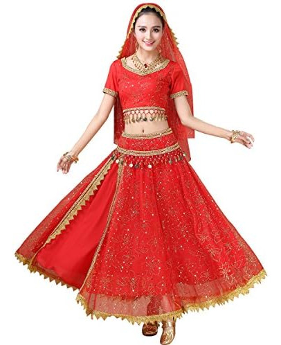 Misi Chao Traje De Danza Del Vientre Vestido De Bollywood Tr