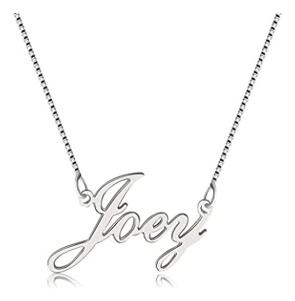 Lutilo Collar De Plata De Ley 925 Con Nombre Personalizado,