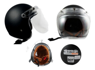 Negro Mate,L56~57cm Horrgasd Cascos 3//4 Motocicleta Chopper Casco De Bicicleta Cara Abierta Casco De Moto Vintage Casco Jet Retro