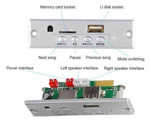 Altavoz Estéreo, Kit De Bricolaje, Paquete De Música Mp3, So