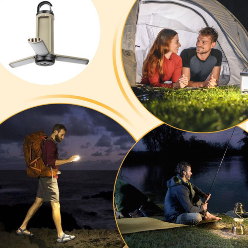 Linterna De Camping Led Lámpara Para Senderismo Recargable U