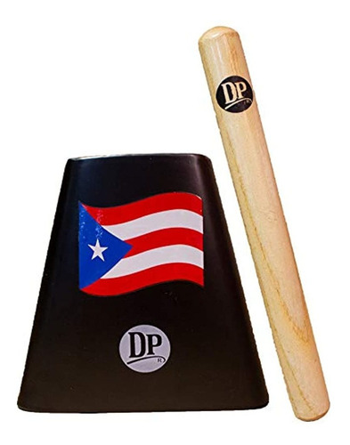 Dp Music Puerto Rico Flag 5 Pulgadas Metal Cow Bell Noise Ma