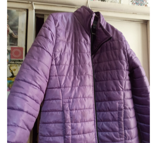 Campera Inflable Mujer Violeta Muy Buen Estado