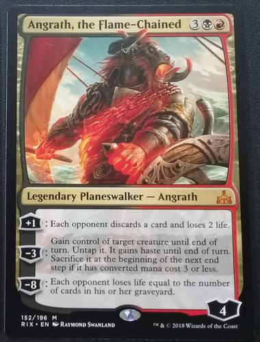 Carta Magic Mtg - Angrath, El De Las Cadenas Ardientes