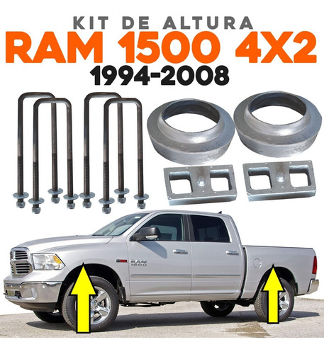 Lift Kit Elevación Suspensión Ram 1500 4x2 (rwd) 1994 A 2008