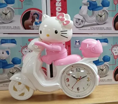 Reloj Despertador Moto Hello Kitty Decoraci n Cute Kawaii Cuotas