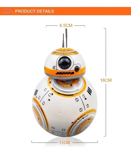 Robô Bb8 Robot Star Wars Com Controle Remoto Efeito Diversos Cor