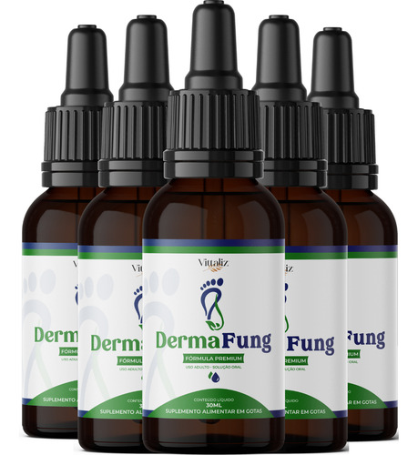 3x Dermafung 30ml Original - Formula Oficial - Envio Hoje