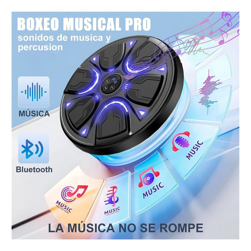 Máquina Boxeo Con Música Bluetooth, 8 Modos De Velocidad.