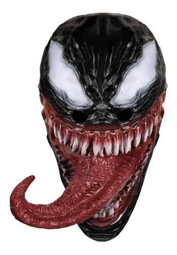 Máscara De Venom De Látex Para Disfraz De Terror Cosplay