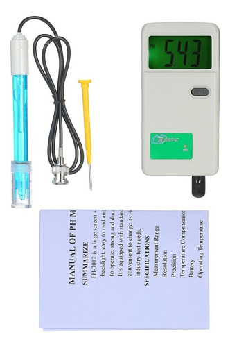 . Medidor De Ph Portátil De Alta Precisão Visor De Luz De