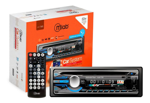 Radio De Auto Mlab 7385 60w / Cd / Dvd / Fm / Usb / Aux /sd 