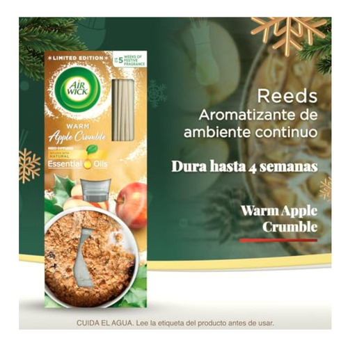 Air Wick® Aromatizante De Ambiente Reed Diffuser Warm Apple