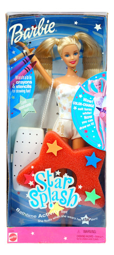 Barbie Star Splash Bathtime Activity Set 2000 Edition