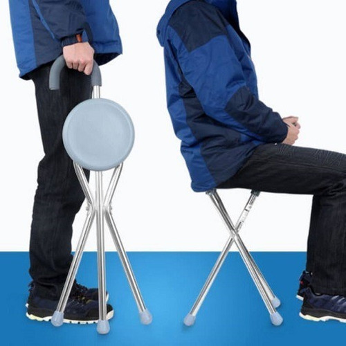 Baston Asiento Unisex Plegable Portatil Importadas Aluminio