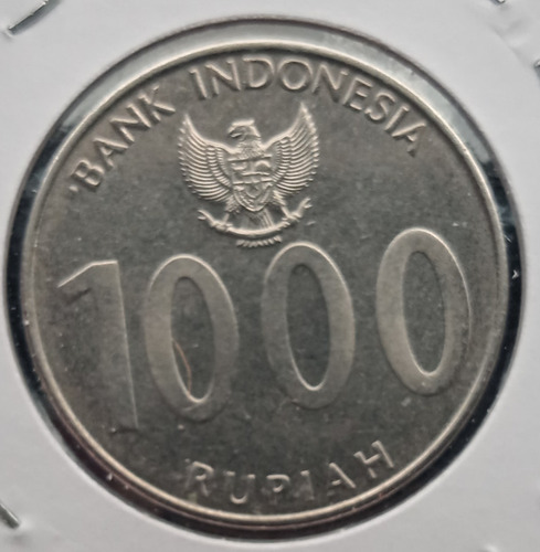 Moneda De 1000 Rupias De Indonesia Año 2010.