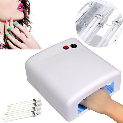 36w Led Uv Tubo 4 Lámpara Secador Moda Diy Belleza Maquillaj