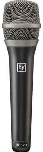 Microfone Com Fio Electro-voice Re 520 Supercardióide Cor Preto