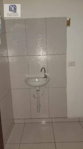 Kitnet Com 1 Dormitório Para Alugar, 20 M² Por R$ 500,00/mês - Parque Das Nações - Santo André/sp - Kn0114