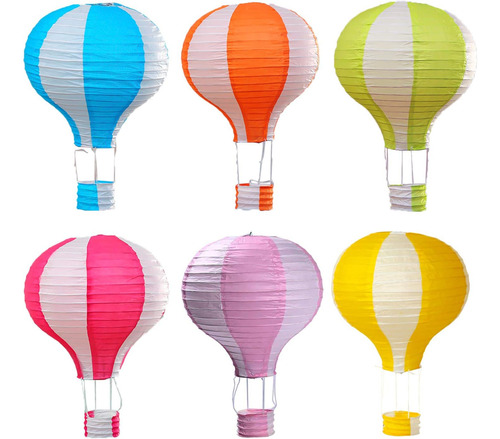Fambee De 12 Pulgadas Colgantes Linternas De Papel Con Globo
