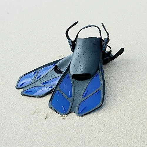 Aletas De Buceo Cortas Ajustables Para Snorkel Y Natación