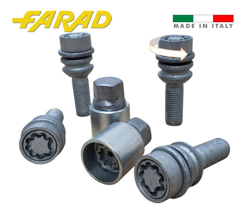 Tuercas Antirrobo Farad S Giratoria El+seguro Vw Amarok