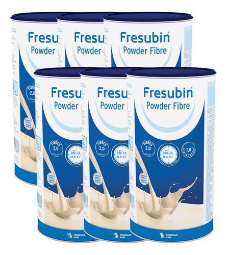 Pack 6 Fresubin Powder Fibra Polvo 500g Suplemento Dietario