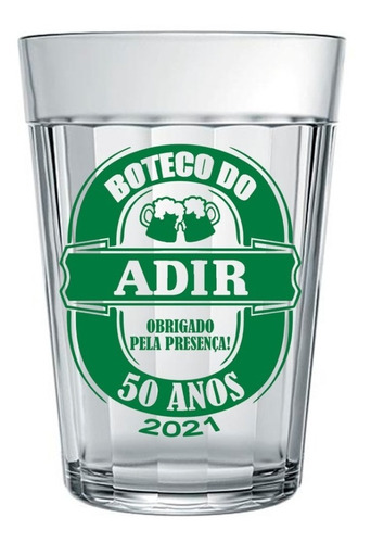 25 Copos Lagoinha Acrílico 200ml Personalizados-promoção 