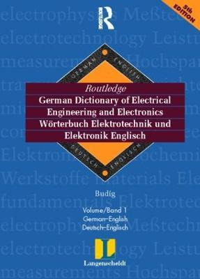 Libro Routledge German Dictionary Of Electrical Engineeri...