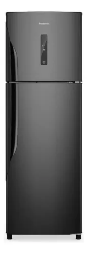 Refrigerador Panasonic 391l Black Inox Look Nr-bt44pv3b Black Ino...
