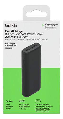 Batería Externa Belkin 20k Usb-c 20w @ iPhone iPad iPod