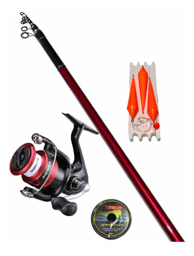 Combo Caña Shimano Sienna 4,30m + Reel Sienna 2500 + Acc