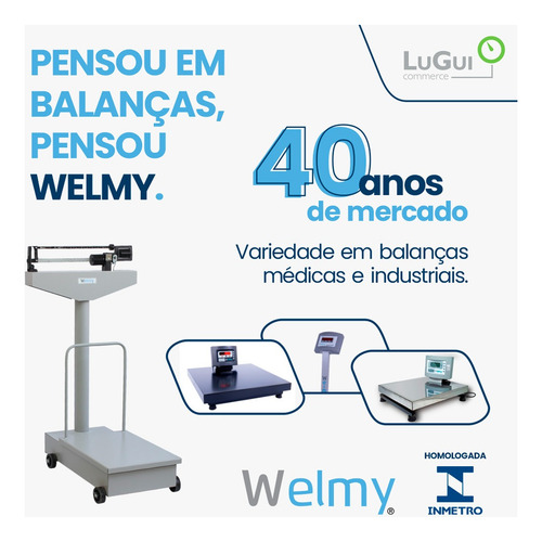 Balança Eletrônica Pesadora W30 Led Até 30 Kg 10g - Welmy