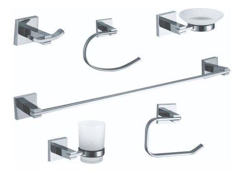 Kit De Accesorios Para Baño De 6 Piezas Peirano Linea 11000